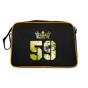 59 Number crown - Retro Bag - black/gold - Back