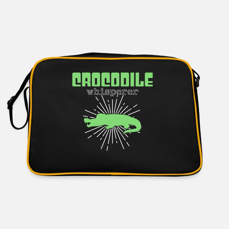 Krokodil Flüsterer Retro Tasche