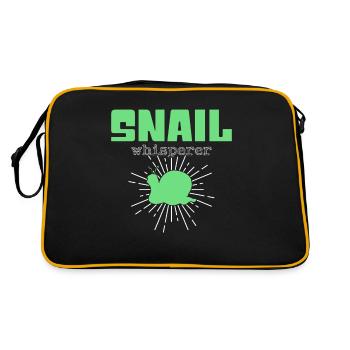 Snail Whisperer - Retro Bag - black/gold - Back
