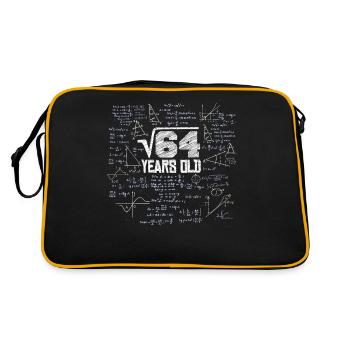 Racine carrée de 64 math nerd 8ème anniversaire - Sac Retro - noir/or - Dos
