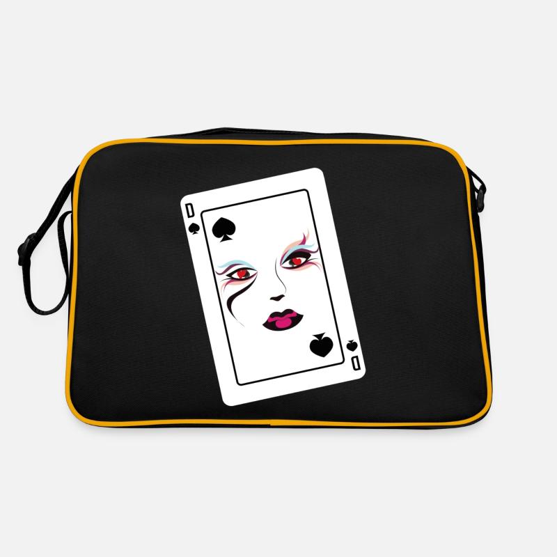 Poker Pik Dame Player Design Retro Bag