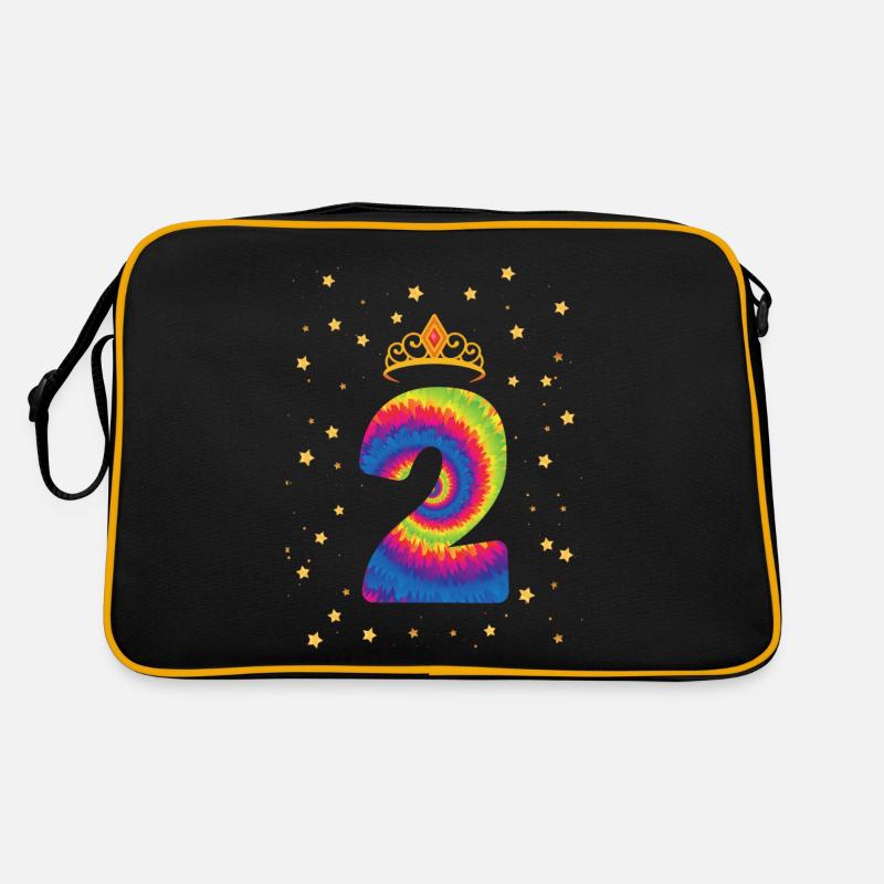 2ème anniversaire Krone | | d’anniversaire sur le thème de Tie Dye Sac Retro
