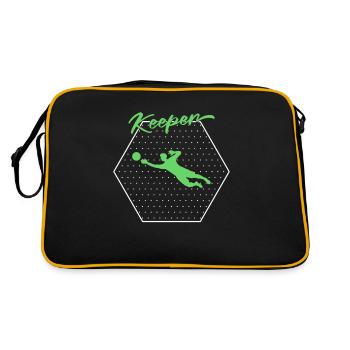 Gardien de but - Sac Retro - noir/or - Dos