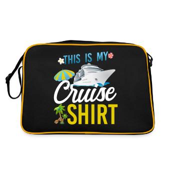 Cruise Ship Vacation This Is My - Retro Bag - black/gold - Back