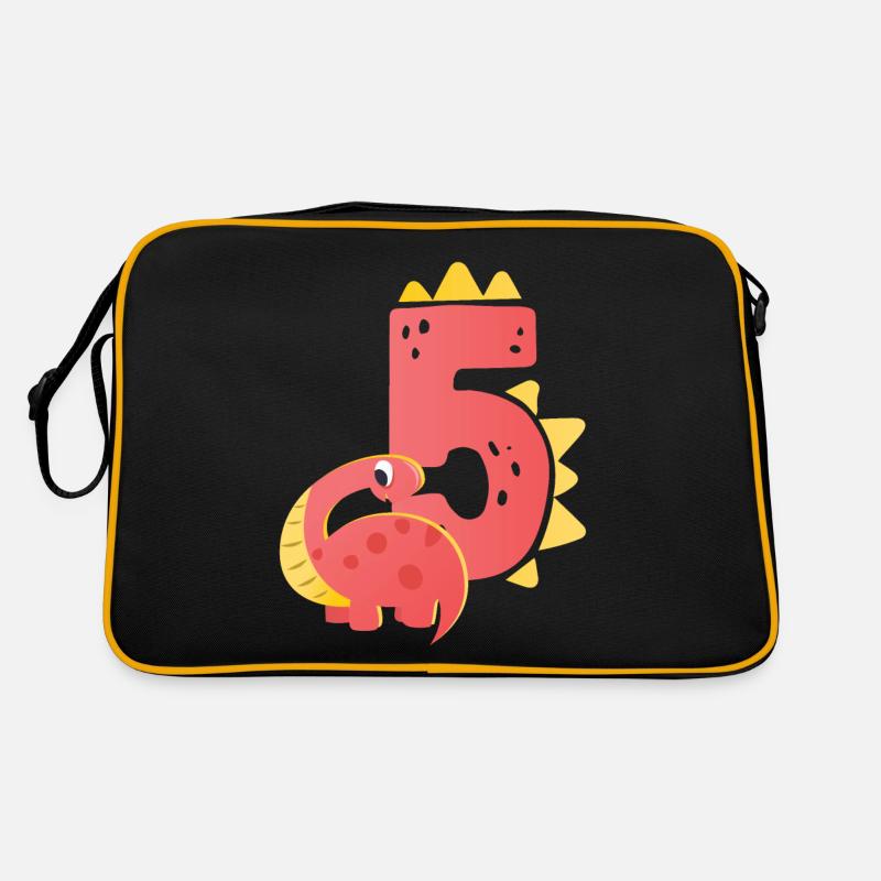5. Geburtstag | Dinosaurier Geburtstag | Retro Tasche