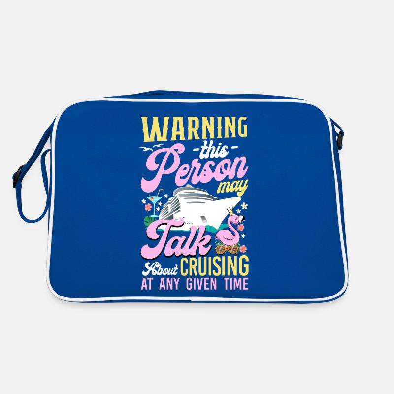 Avertissement de fille de vacances de bateau de croisière Sac Retro