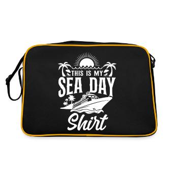 Cruise Ship Vacation This Is My - Retro Bag - black/gold - Back