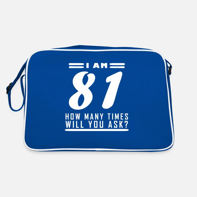 Ich bin 81 – 81. Geburtstag Geschenk Retro Tasche