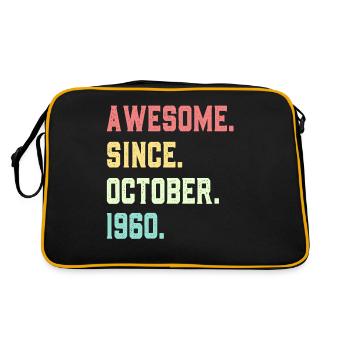 Awesome Since October 1960 - Retro Bag - black/gold - Back