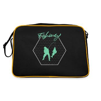 Angling - Retro Bag - black/gold - Back