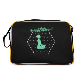 Méditation - Sac Retro - noir/or - Dos