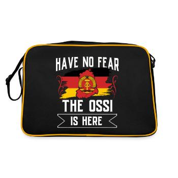 Allemagne de l’Est Cadeau Est Ossi RDA Ostalgie - Sac Retro - noir/or - Dos