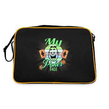 Visage impassible - Sac Retro - noir/or - Dos