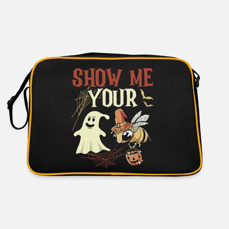 Show Me Your Ghost Bee Halloween Costume Retro Bag