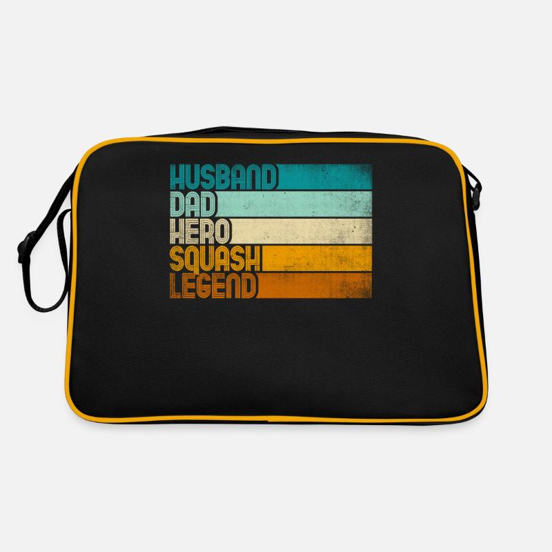 Retro Husband Dad Hero Squash Legend Retro Tasche