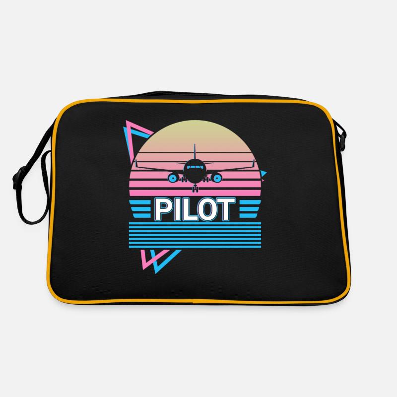 Pilot Airplane Aviator Aviation Retro Retro Bag