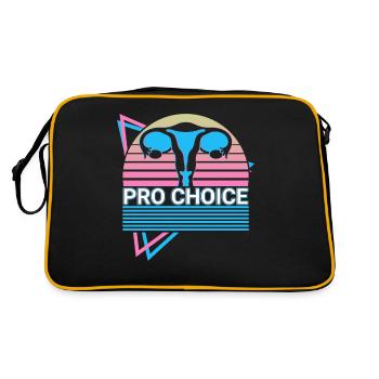 Pro Choice Reproductive Rights Retro - Retro Bag - black/gold - Back