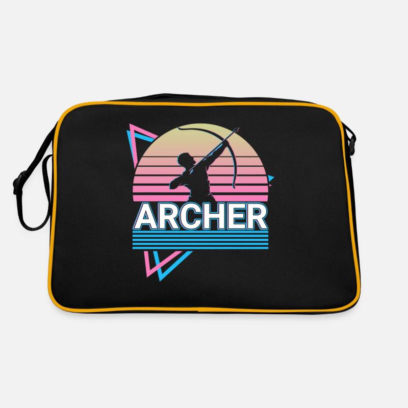 Bogenschützen Bogenschießen Retro Retro Tasche