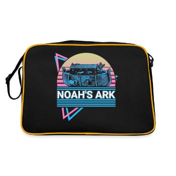 Noah's Ark Christianity Christianity Retro - Retro Bag - black/gold - Back