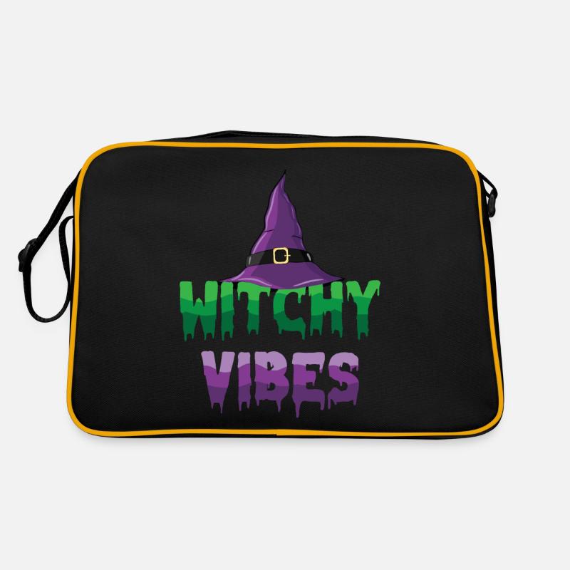 Witchy Vibes Wizard Witch Hat Halloween Costume Sac Retro