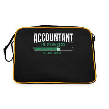 Accountant Bookkeeper Accounting - Retro Bag - black/gold - Back
