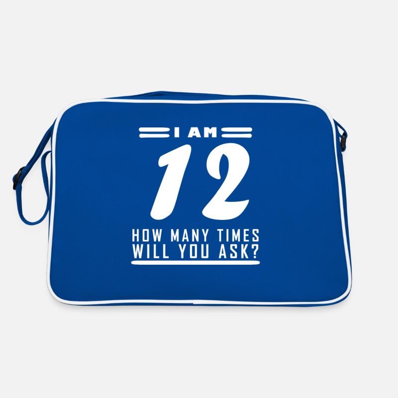 Ich bin 12 – 12. Geburtstag Geschenk Retro Tasche