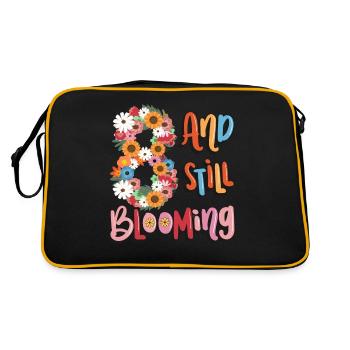 8 And still blooming girls flowery 8. - Retro Bag - black/gold - Back