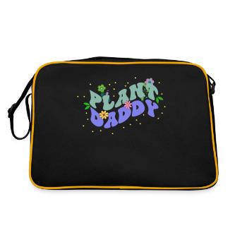 Plant Daddy Fleurs Assorties, Floraison Thème Floral - Sac Retro - noir/or - Dos