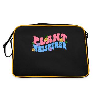 Plant Whisperer Bloom Jardiniers sur le thème floral - Sac Retro - noir/or - Dos