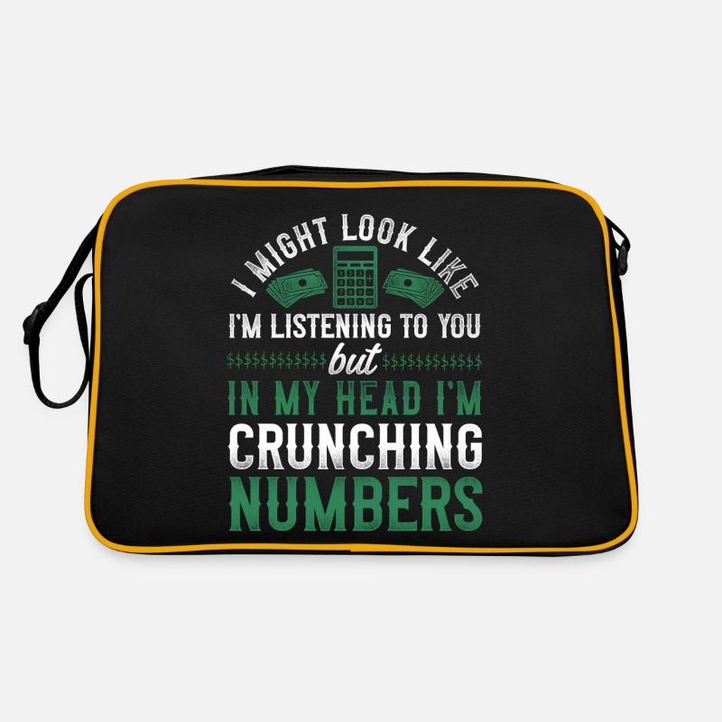 Accountant Bookkeeper Accounting - Retro Tasche - Schwarz/Gold