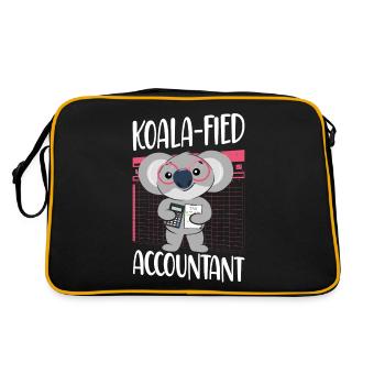 Accountant Bookkeeper Accounting - Retro Bag - black/gold - Back