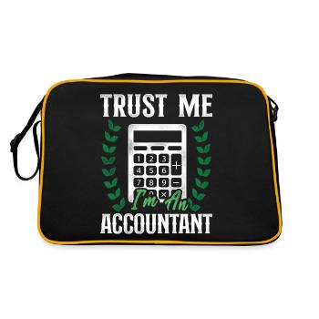 Accountant Bookkeeper Accounting - Retro Bag - black/gold - Back