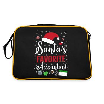 Accountant Bookkeeper Accounting - Retro Bag - black/gold - Back