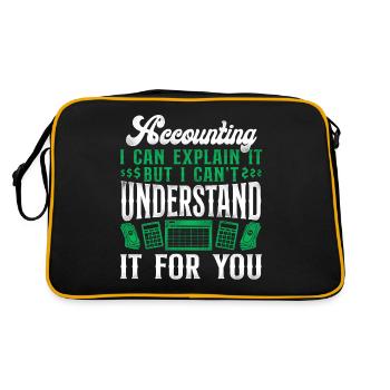 Comptable Comptable Comptable Comptabilité - Sac Retro - noir/or - Dos