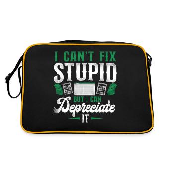 Accountant Bookkeeper Accounting - Retro Bag - black/gold - Back