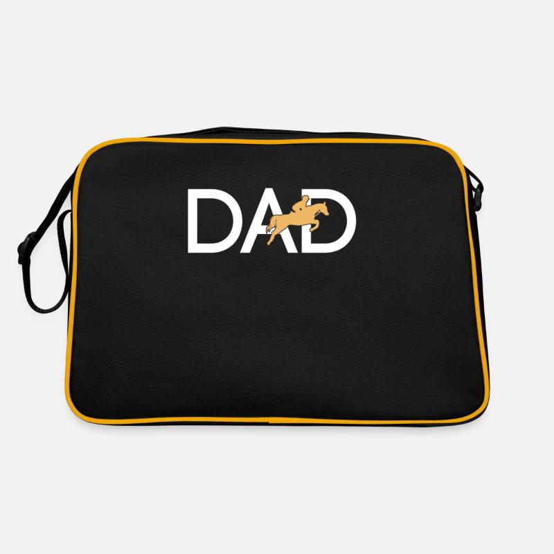 Pferde reiten Papa Retro Tasche