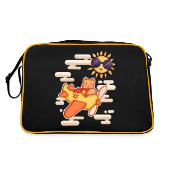 Pilote Cat Sky - Sac Retro - noir/or - Dos