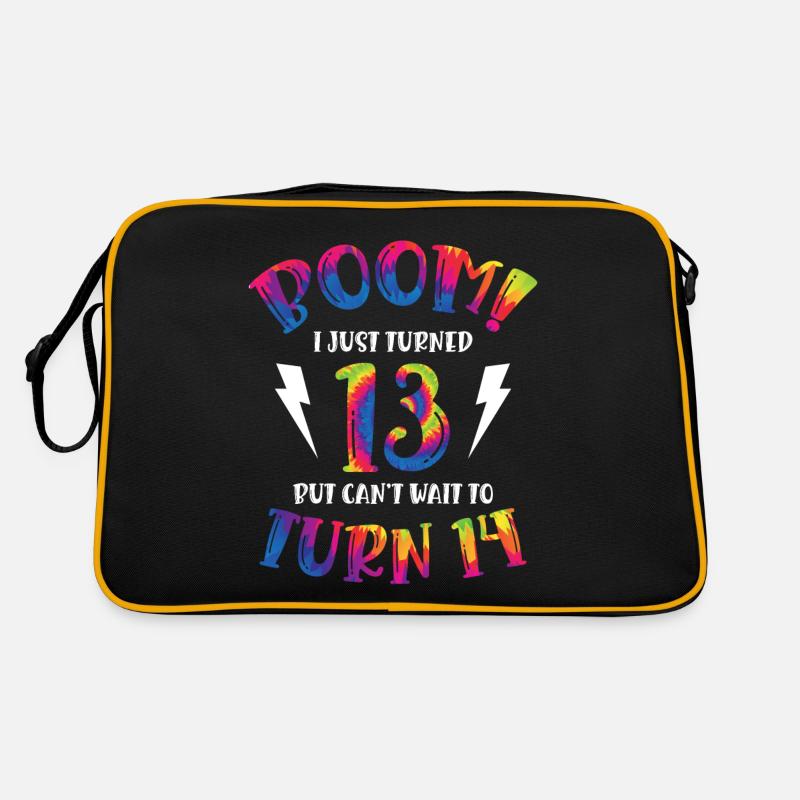 Boom I Just Turned 13 But Can Not Wait To Turn 14 Retro Bag