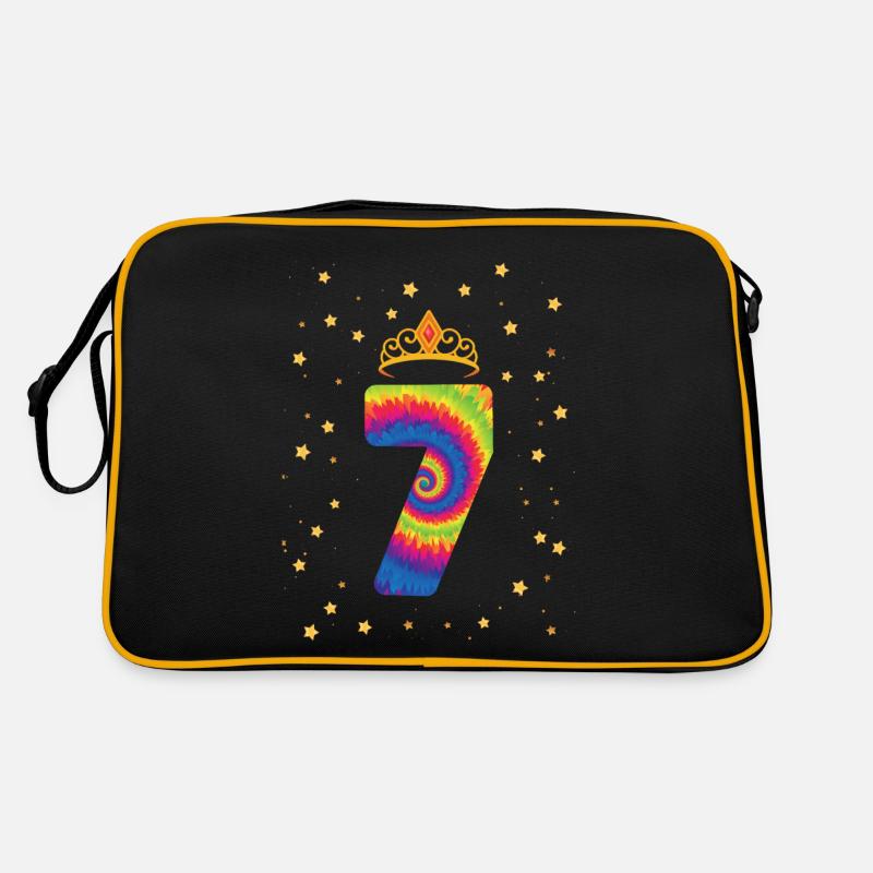 7ème anniversaire Krone | | d’anniversaire sur le thème de Tie Dye Sac Retro