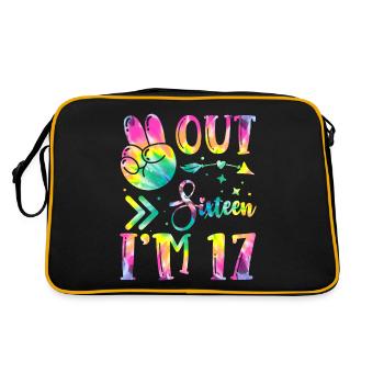 Paix de seize ans, j’ai 17 | Teinture de cravate - Sac Retro - noir/or - Dos