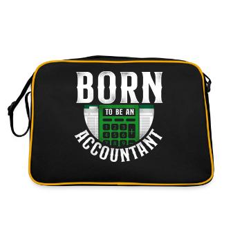 Accountant Bookkeeper Accounting - Retro Bag - black/gold - Back