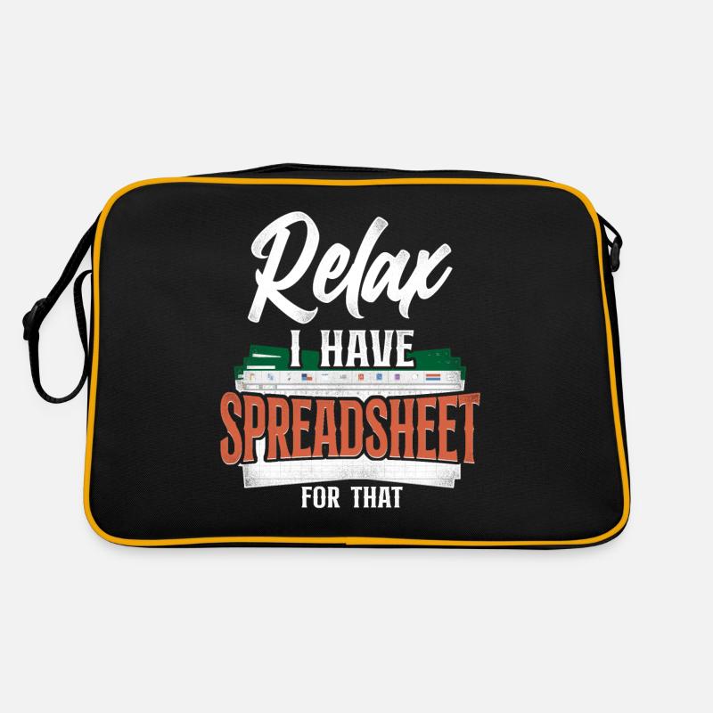Accountant Bookkeeper Accounting - Retro Tasche - Schwarz/Gold