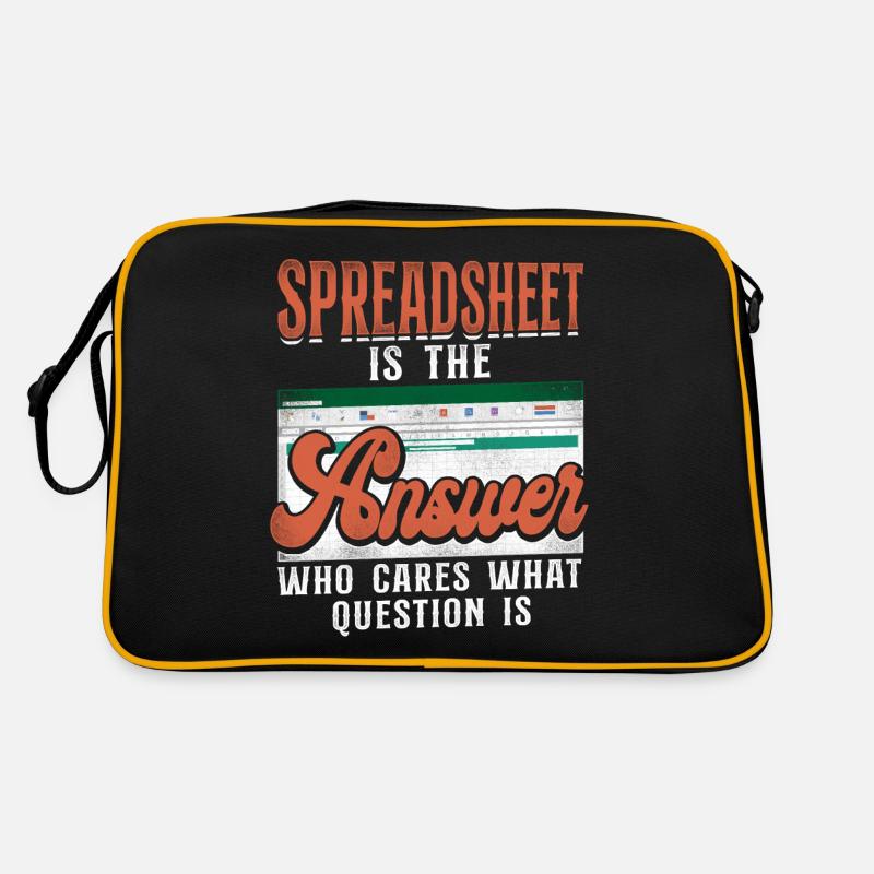 Accountant Bookkeeper Accounting - Retro Tasche - Schwarz/Gold