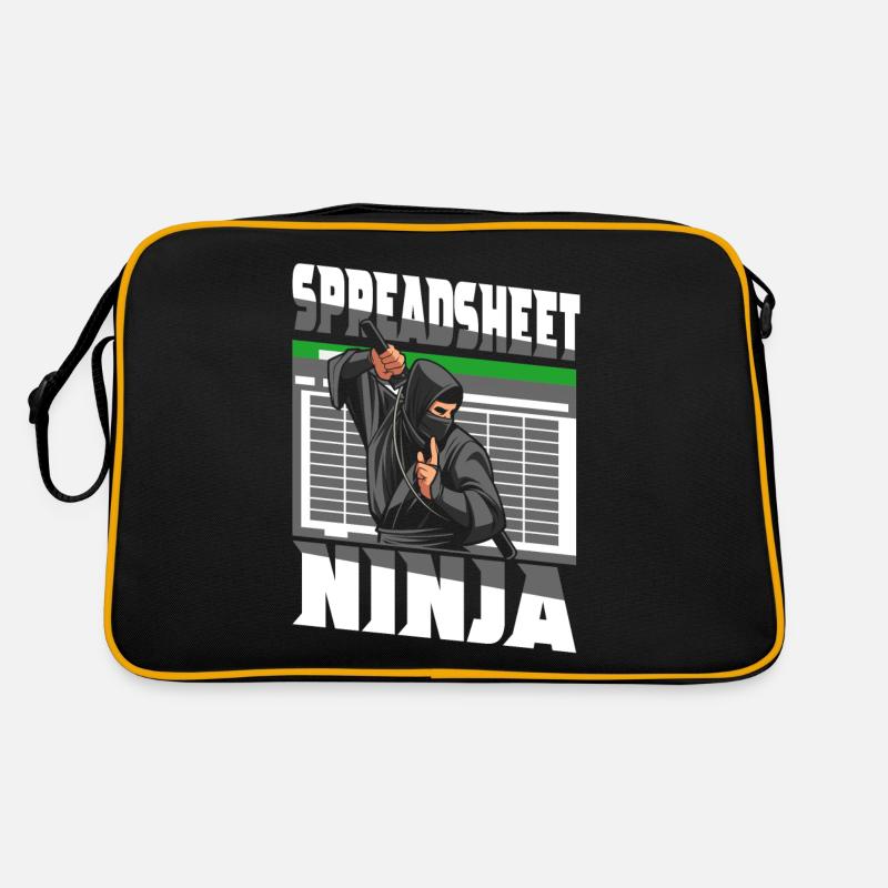 Accountant Bookkeeper Accounting - Retro Tasche - Schwarz/Gold