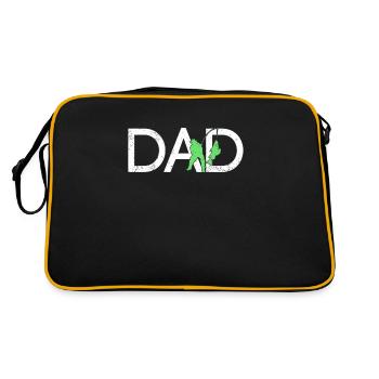 Papa pêcheur - Sac Retro - noir/or - Dos