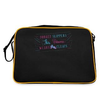 Cette princesse porte des crampons Softball Girl - Sac Retro - noir/or - Dos