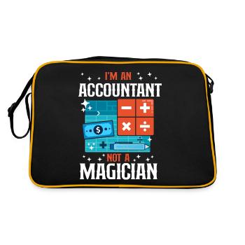 Accountant Bookkeeper Accounting - Retro Bag - black/gold - Back