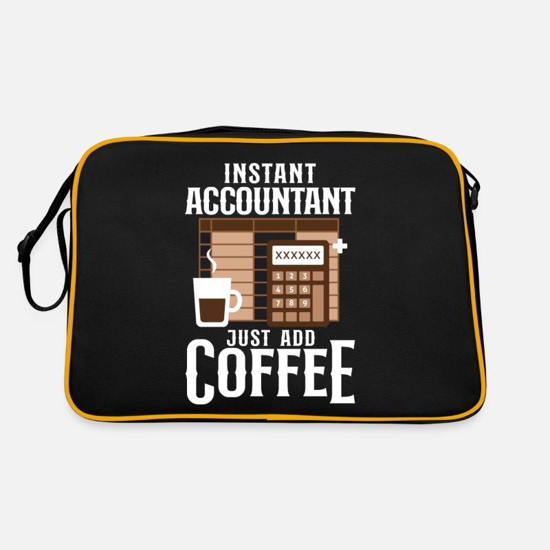 Accountant Bookkeeper Accounting - Retro Tasche - Schwarz/Gold