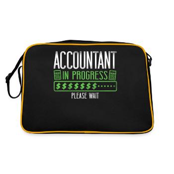 Accountant Bookkeeper Accounting - Retro Bag - black/gold - Back