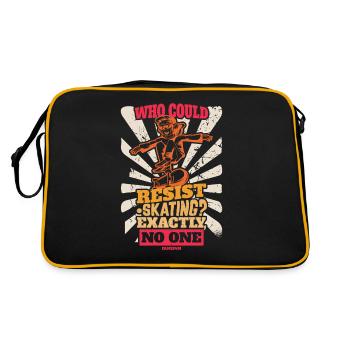 design de skateboard cool - Sac Retro - noir/or - Dos